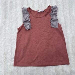 Trend blossoms girls dressed top with ruffles size 10
